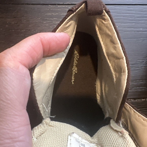 Eddie Bauer Brown Suede Boots Toddler Top slider Size 9 - Picture 6 of 9
